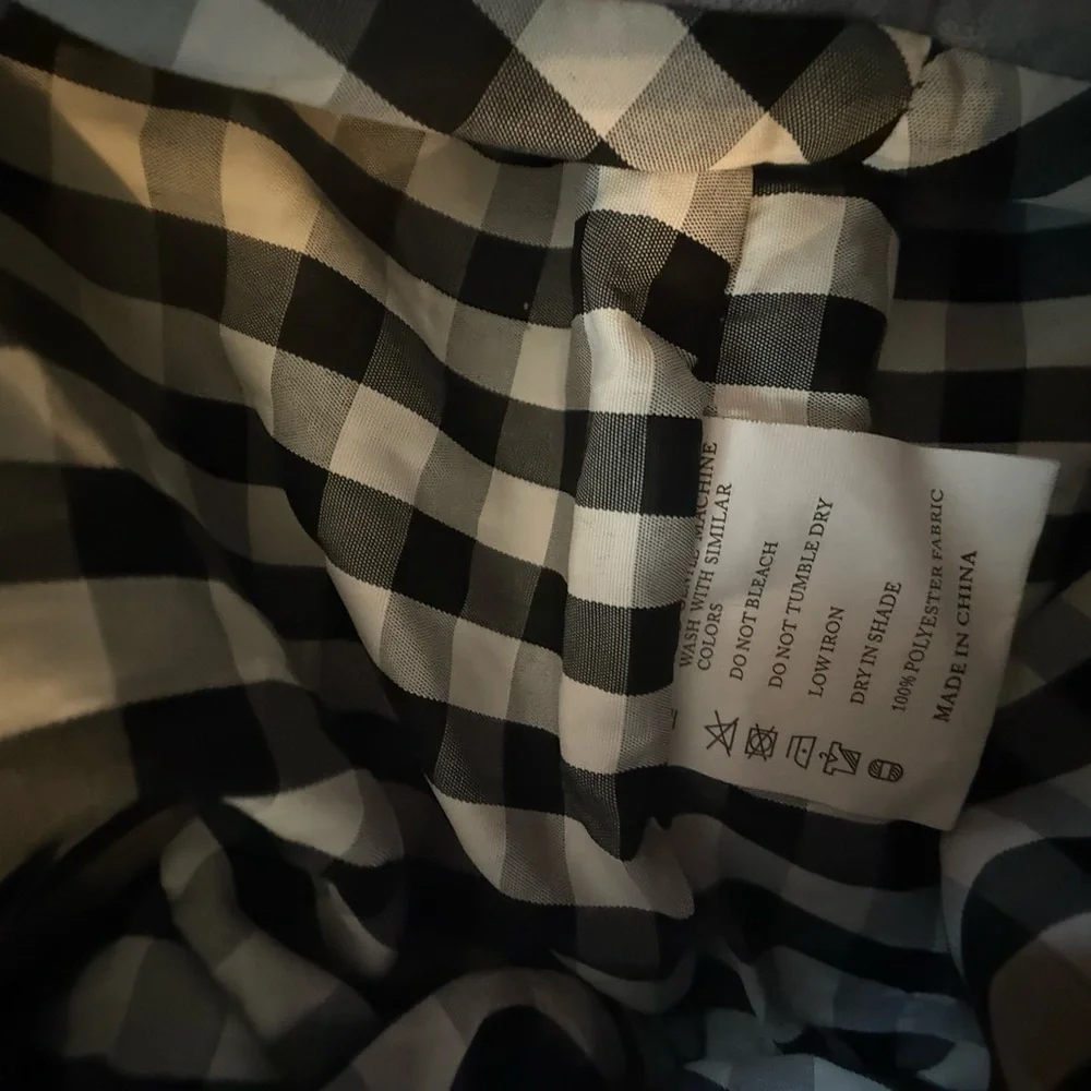 Gray and Checkered Sling Bag